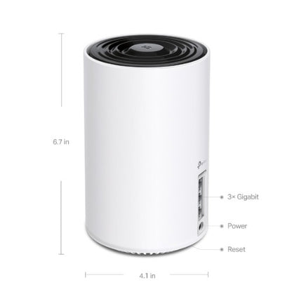 TP-Link Deco XE75 Tri-band (2.4 GHz / 5 GHz / 6 GHz) Wi-Fi 6E (802.11ax) White 3 Internal