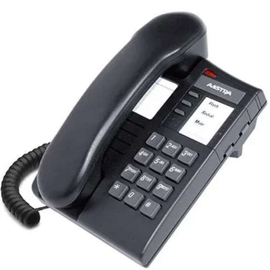 Aastra M8004 Analog Business Phone Charcoal - Refurbished | 4-Line Desk Phone