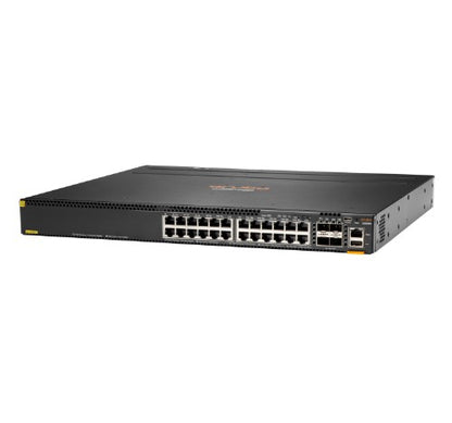 HPE Aruba 6300M 24-port 1GbE Class 4 PoE & 4-port SFP56 Managed L3 Gigabit Ethernet (10/100/1000) Power over Ethernet (PoE) 1U