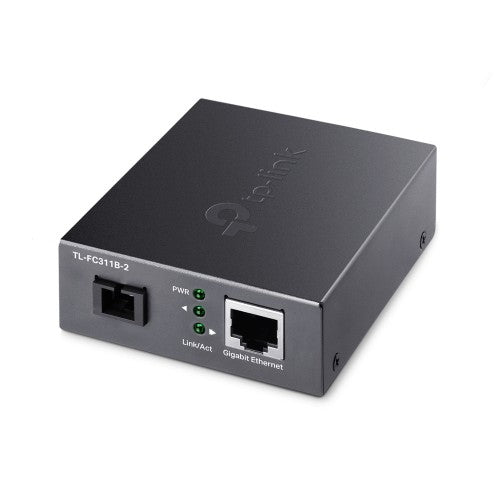 TP-Link TL-FC311B-2 network media converter 1000 Mbit/s Single-mode Black