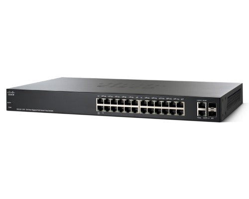 Cisco Small Business SG220-26P Managed L2 Gigabit Ethernet (10/100/1000) Power over Ethernet (PoE) Black