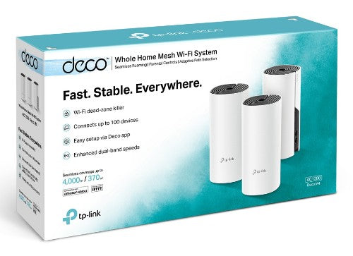 TP-Link Deco M4(3-pack) Dual-band (2.4 GHz / 5 GHz) Wi-Fi 5 (802.11ac) White 2 Internal