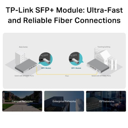 TP-Link Omada TL-SM5110-LR network transceiver module Fiber optic 10000 Mbit/s SFP+ 1310 nm