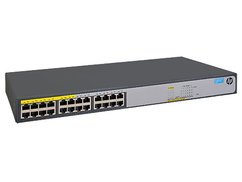 HPE 1420-24G-PoE+ (124W) Unmanaged L2 Gigabit Ethernet (10/100/1000) Power over Ethernet (PoE) 1U Gray