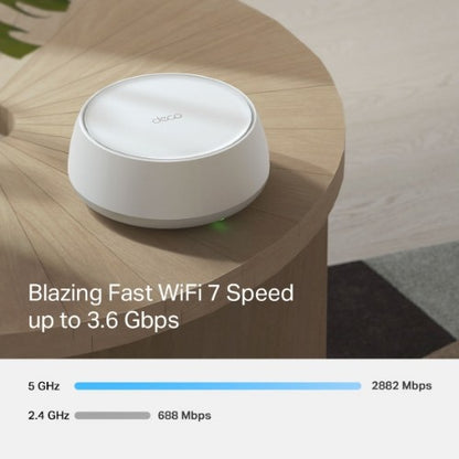 TP-Link DECO BE22(1-PACK) mesh wi-fi system Dual-band (2.4 GHz / 5 GHz) Wi-Fi 7 (802.11be) White 2 Internal