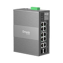 TP-Link Omada IES210GPP network switch Managed Gigabit Ethernet (10/100/1000) Power over Ethernet (PoE) DIN rail Gray