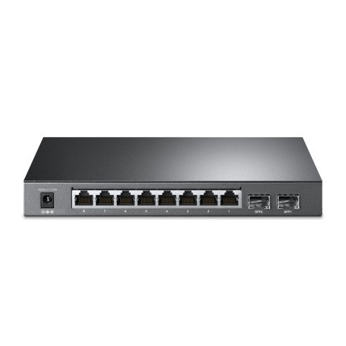 Commutateur réseau TP-Link JetStream TL-SG2210P administrable L2/L4 Gigabit Ethernet (10/100/1000) Power over Ethernet (PoE) Noir