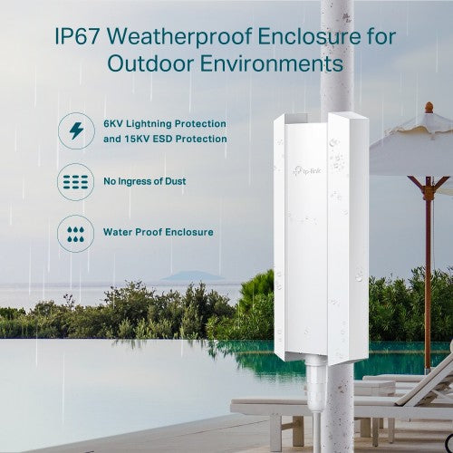 TP-Link Omada EAP650-Outdoor 3000 Mbit/s White Power over Ethernet (PoE)