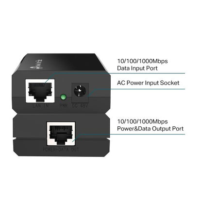 TP-Link Omada POE150S PoE adapter Fast Ethernet, Gigabit Ethernet