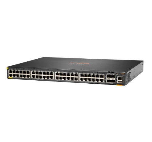 HPE Aruba Networking Aruba 6300F 48-port 1GbE Class 4 PoE & 4-port SFP56 Managed L3 Gigabit Ethernet (10/100/1000) Power over Ethernet (PoE) 1U Gray