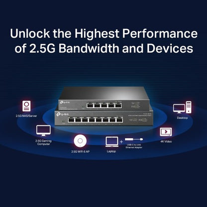 TP-Link TL-SG105-M2 network switch Unmanaged 2.5G Ethernet (100/1000/2500) Black