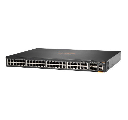 HPE Aruba 6300F 48-port 1GbE Class 4 PoE and 4-port SFP56 Managed L3 Gigabit Ethernet (10/100/1000) Power over Ethernet (PoE) 1U
