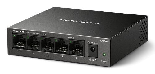 Mercusys MS105GS network switch Unmanaged Gigabit Ethernet (10/100/1000) Black