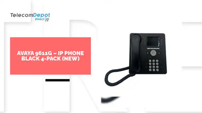 Avaya 9611G &ndash; IP Phone Black 4-Pack (New) by@Outfy