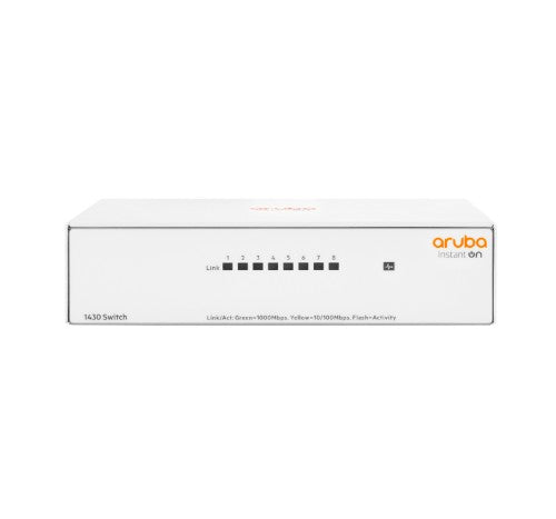 HPE Aruba Instant On 1430 8G Unmanaged L2 Gigabit Ethernet (10/100/1000)