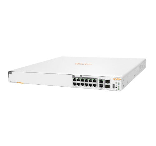 HPE Aruba Instant On 1960 8p 1G Classe 4, 4p SR 1G/2,5G Classe 6 PoE, 2p 10GBASE-T, 2p SFP+, 480 W, administrable, Gigabit Ethernet (10/100/1000), Power over Ethernet (PoE), 1U