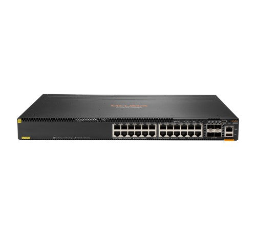 HPE Aruba 6300M 24-port 1GbE Class 4 PoE & 4-port SFP56 Managed L3 Gigabit Ethernet (10/100/1000) Power over Ethernet (PoE) 1U