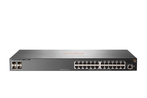HPE Aruba Networking 2930F 24G 4SFP Géré L3 Gigabit Ethernet (10/100/1000) 1U Gris
