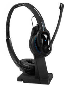 Sennheiser MB Pro 2 (1000567/506046) – Dual Bluetooth Mobile Headset with Charging Stand (New)
