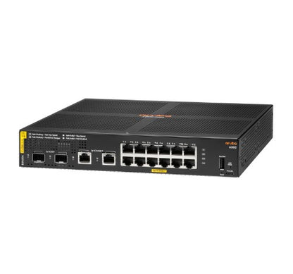 HPE Aruba 6000 12G Class4 PoE 2G/2SFP 139W Managed L3 Gigabit Ethernet (10/100/1000) Power over Ethernet (PoE) 1U