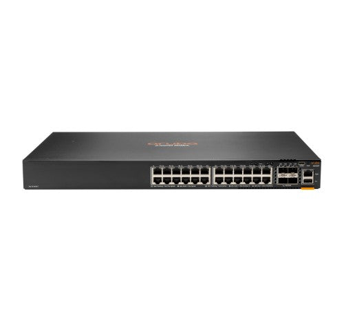 HPE Aruba 6200F 24G Class4 PoE 4SFP+ 370W Managed L3 Gigabit Ethernet (10/100/1000) Power over Ethernet (PoE) 1U