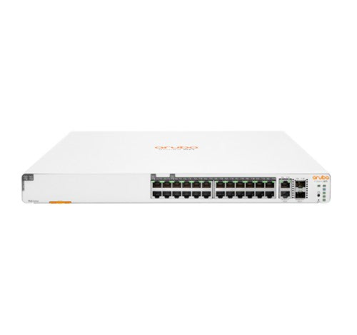 HPE Aruba Instant On 1960 24G 20p Class4 4p Class6 PoE 2XGT 2SFP+ 370W Managed L2+ Gigabit Ethernet (10/100/1000) Power over Ethernet (PoE) 1U