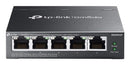 TP-Link Omada ES205GP network switch Managed Gigabit Ethernet (10/100/1000) Power over Ethernet (PoE) Black