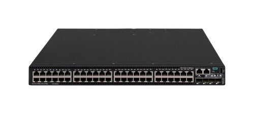 HPE Networking Comware Switch 48p 10/100/1000BASE-T 4p SFP+ 1G/10G 1-slot 2xFan 2xPSU TAA 5520HI