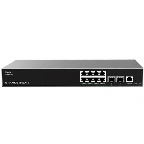 Grandstream Networks GWN7811 network switch Managed L3 Gigabit Ethernet (10/100/1000) Gray