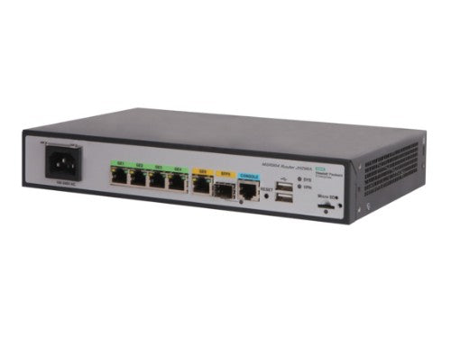 HPE MSR954 1GbE SFP 2GbE-WAN 4GbE-LAN CWv7 wired router Gigabit Ethernet Gray