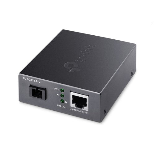 TP-Link TL-FC311A-2 network media converter 1000 Mbit/s Single-mode Black
