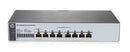 HPE 1820-8G Managed L2 Gigabit Ethernet (10/100/1000) 1U Gray