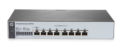 HPE 1820-8G Managed L2 Gigabit Ethernet (10/100/1000) 1U Gray