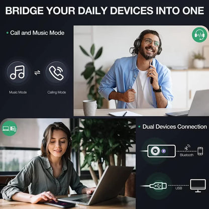 Yealink UH38 – Casque USB/Bluetooth avec batterie, stéréo, édition Teams