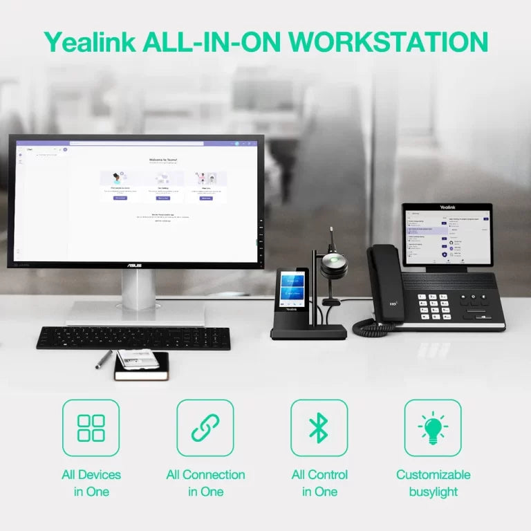 Yealink WH66 – DECT Wireless Mono Headset, Teams Edition