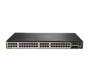 HPE Aruba Networking CX 6300M 48‑port Smart Rate 1/2.5/5GbE Class 6 PoE & 4‑port SFP56 Managed L3 Power over Ethernet (PoE) 1U Gray