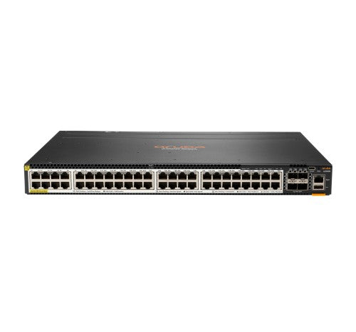HPE Aruba Networking CX 6300M 48‑port Smart Rate 1/2.5/5GbE Class 6 PoE & 4‑port SFP56 Managed L3 Power over Ethernet (PoE) 1U Gray