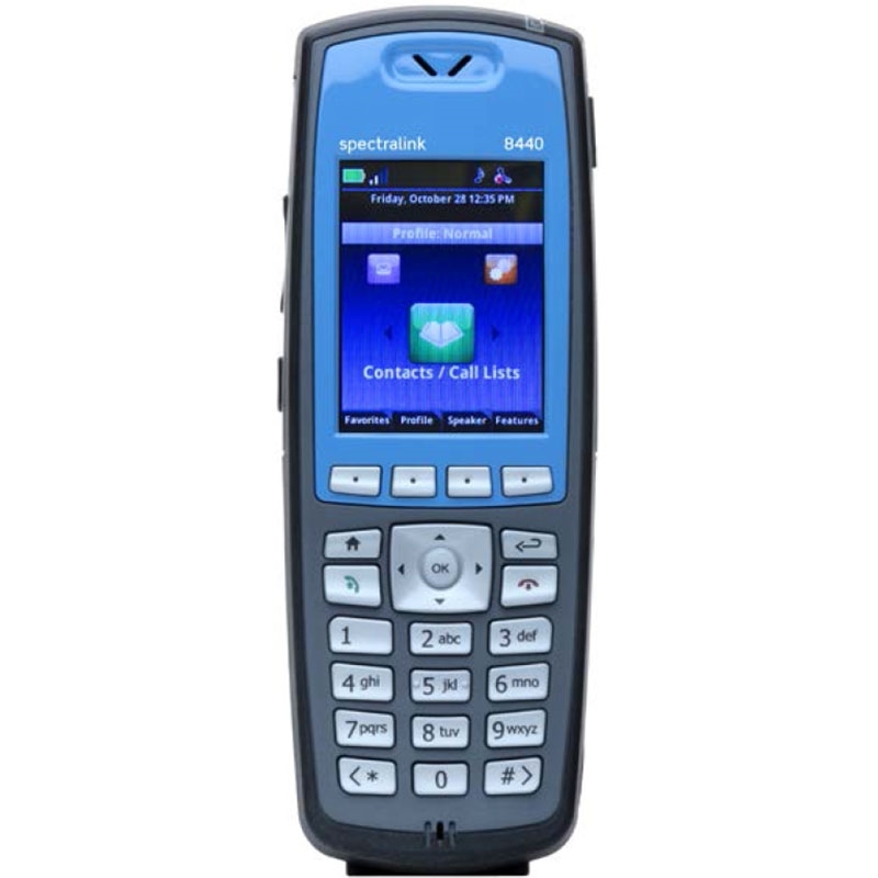 New 2200-37149-001 Spectralink 8440 Phone /& Battery Blue-Lync